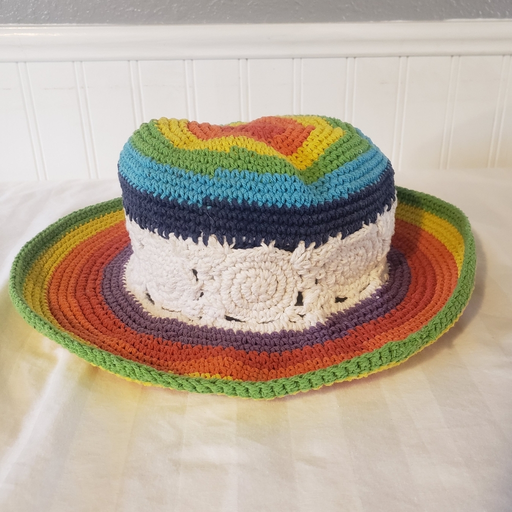 Rainbow Knit Hat